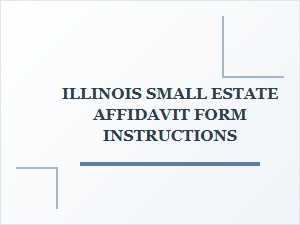 Illinois Small Estate Affidavit Form Guide