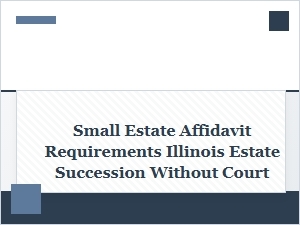 Small Estate Affidavit Requirements in Illinois